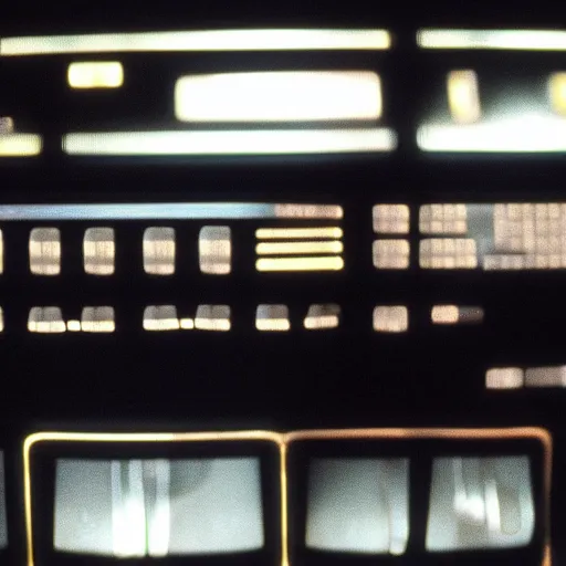 Image similar to computer display from the movie alien 1 9 7 9, close - up of computer screen only