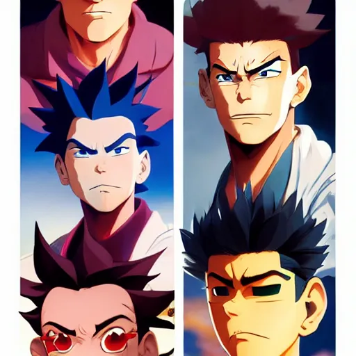 Image similar to face icon stylized minimalist yu yu hakusho, loftis, cory behance hd by jesper ejsing, by rhads, makoto shinkai and lois van baarle, ilya kuvshinov, rossdraws global illumination