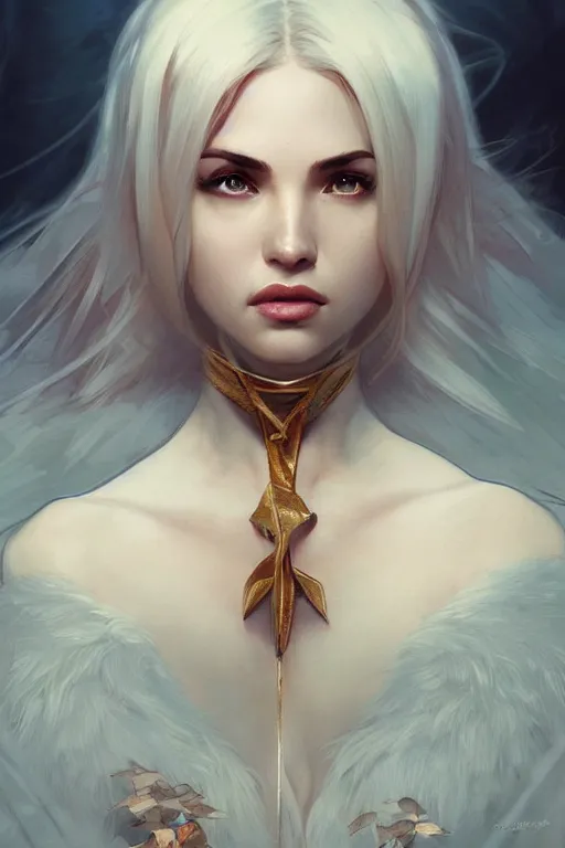 Prompt: Ava Max, elegant, highly detailed, digital painting, artstation, concept art, smooth, sharp focus, illustration, art by artgerm and greg rutkowski and alphonse mucha