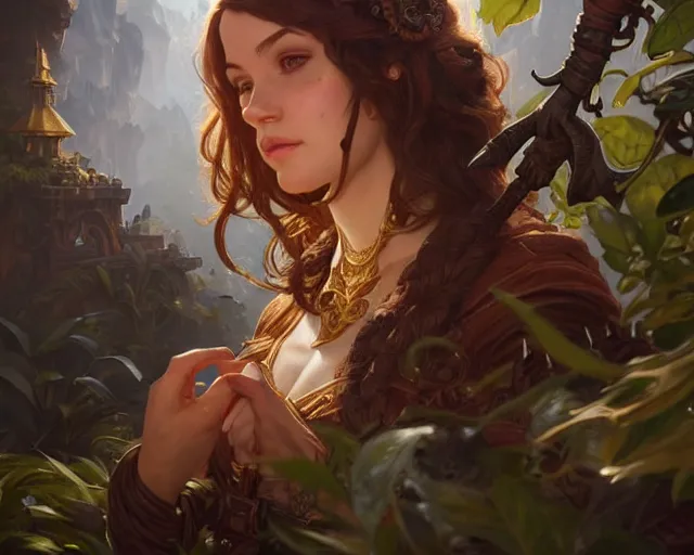 Prompt: jumanji, deep focus, d & d, fantasy, intricate, elegant, highly detailed, digital painting, artstation, concept art, matte, sharp focus, illustration, hearthstone, art by artgerm and greg rutkowski and alphonse mucha