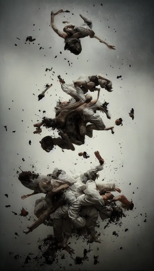 Prompt: life and death mixing together, by jeremy geddes