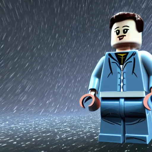 Prompt: Elon Musk as a lego character, photorealism, Volumetric lightening