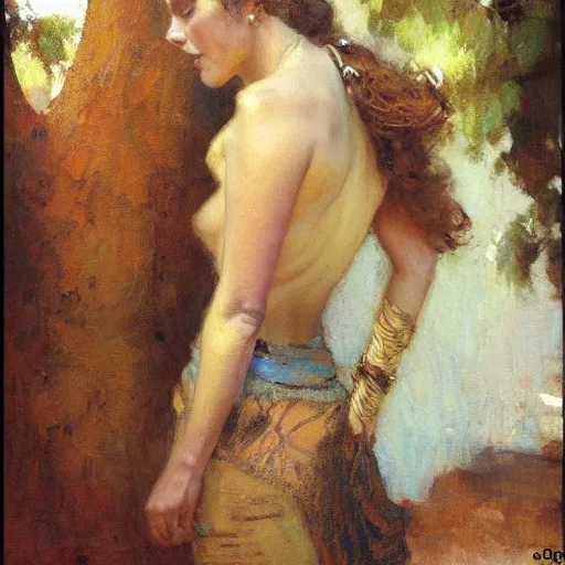 Prompt: a woman in a shirt with a normal body type, painting by Gaston Bussiere, Craig Mullins S 2406827263