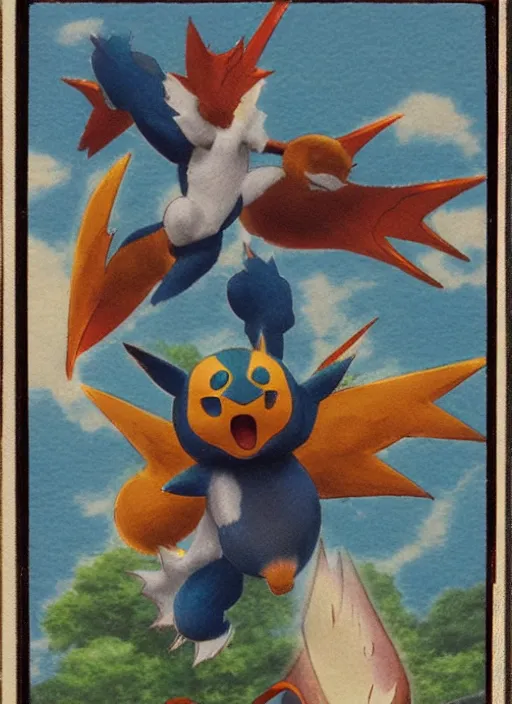 Prompt: a single pokemon card art from 1 7 8 0's award winning art