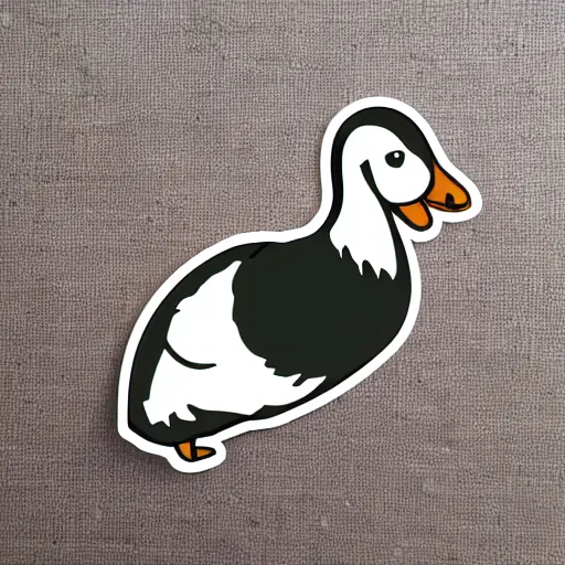 Image similar to chibi goose sticker