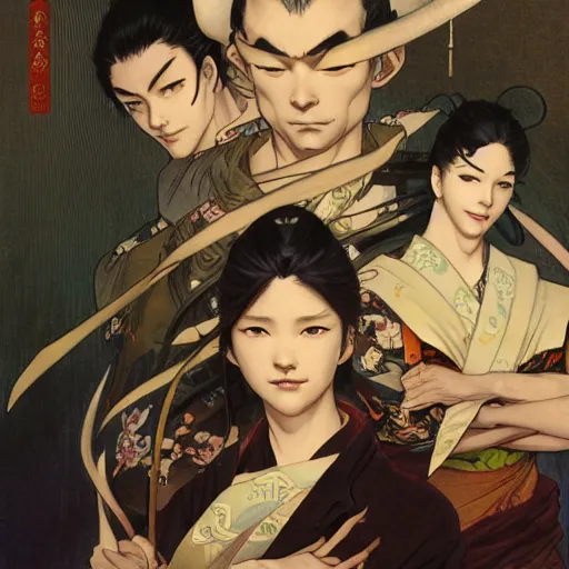 Image similar to Kenzoku Kyojin by Stanley Artgerm Lau, greg rutkowski, thomas kindkade, alphonse mucha, loish, norman Rockwel