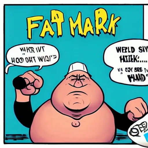 Image similar to fat chuck is mad