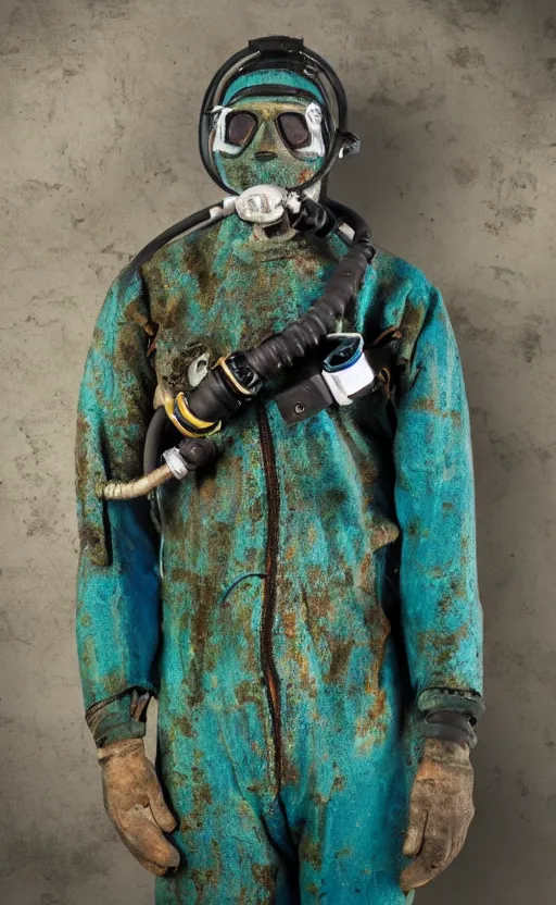 old scuba diver suit