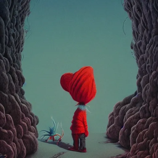 Image similar to you make my cold heart warm with a touch, horror, grunge, loony toons style, illustrated by zdzisław Beksiński and dr seuss., Trending on artstation, artstationHD, artstationHQ, 4k, 8k