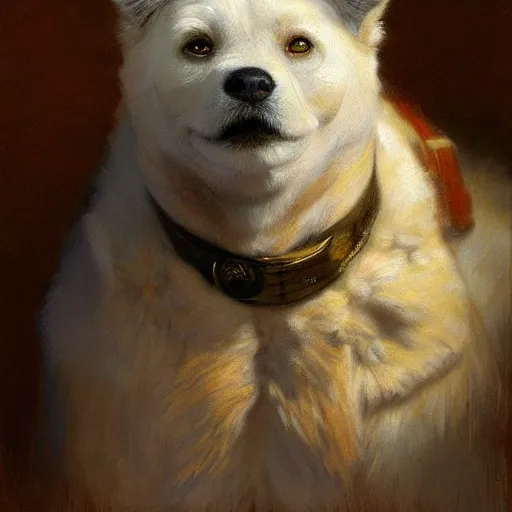 Image similar to a portrait of an animal wearing a shirt. highly detailed painting by gaston bussiere, craig mullins, j. c. leyendecker, furry