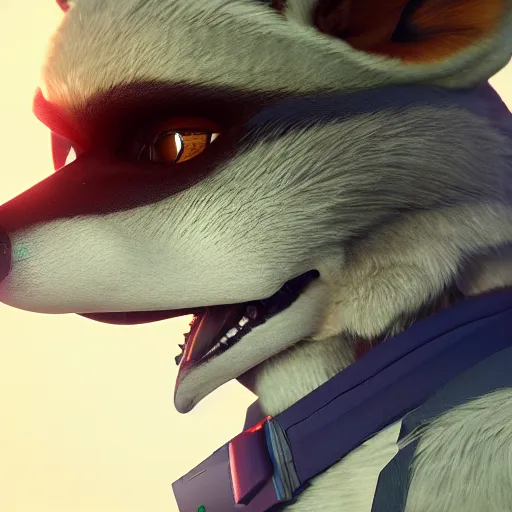 Prompt: Starfox Portrait, octane render, 8k, cinematic, hyperrealistic, artstationhd