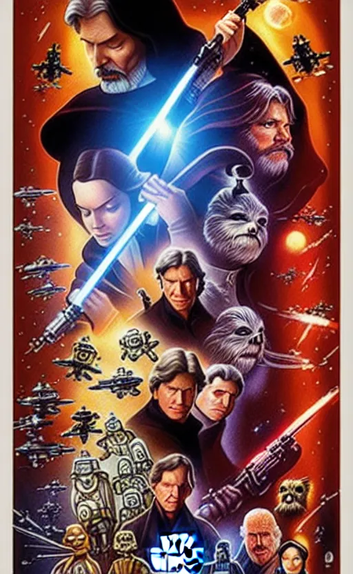 Image similar to exquisite lucasfilm poster art