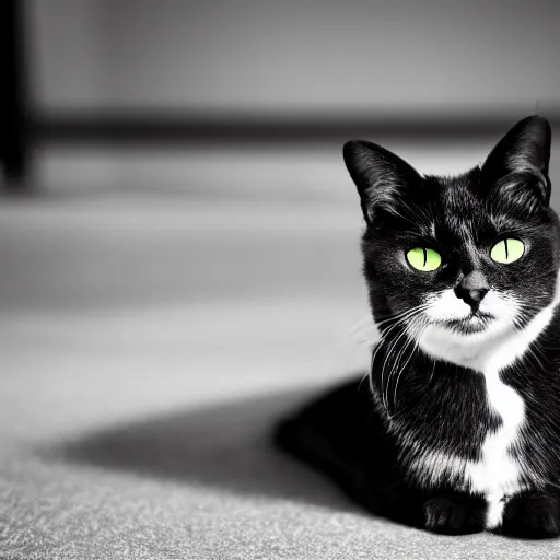 Image similar to high contrast very simple picture of a cat