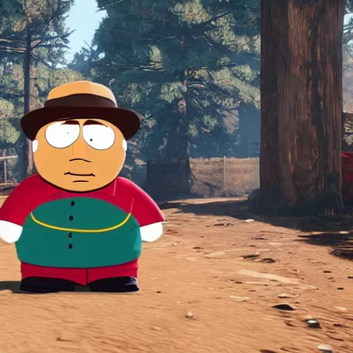 Image similar to Eric Cartman in Red dead redemption 2