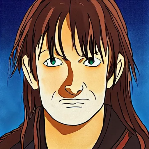 Image similar to boromir from the anime lord of the rings (1986), studio ghibli, very detailed, realistic