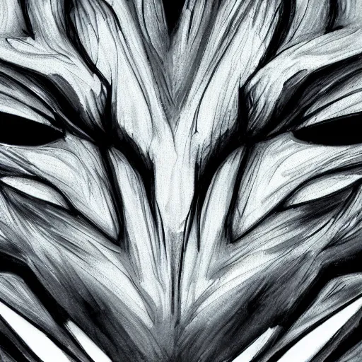 Prompt: Dragon close up of face, abstract, simplified shapes, hypnotic eyes