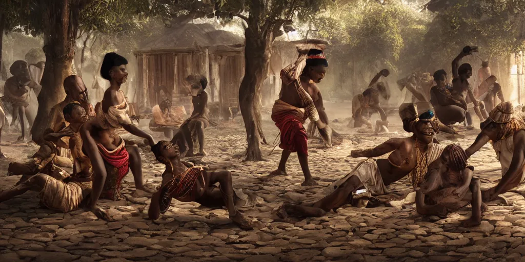 Prompt: Editorial photographs of east india company slave trade natives of Arrakan, octane render, Dslr, canon 24mm, hyper realism, award winning masterpiece with incredible details, cinematic lighting, ray tracing, micro details, 8k