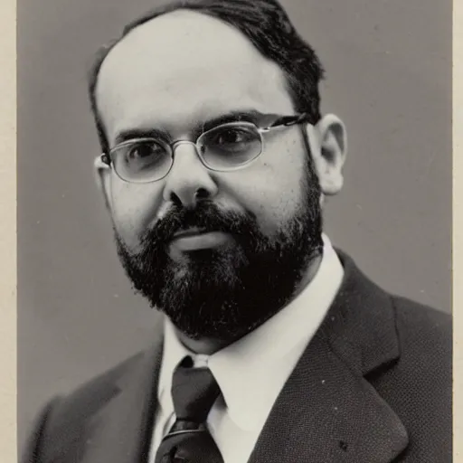 Image similar to photograph of Eliezer Yudkowsky