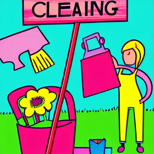 Image similar to spring cleaning illustration by libby vanderploeg