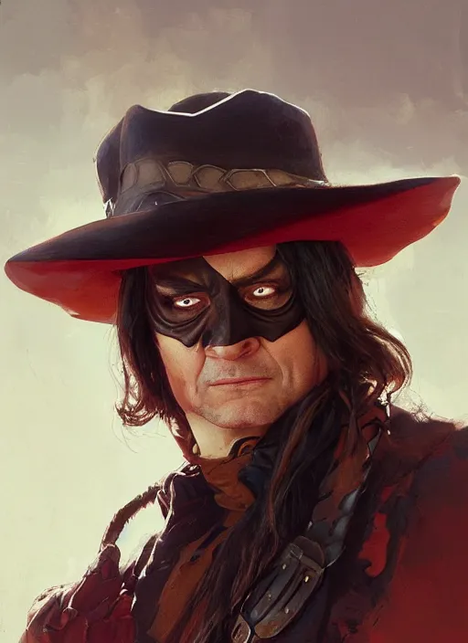 Prompt: Portrait Tim Robinson dressed up as the Lone Ranger, marvel comics, highly detailed, smooth, artstation, digital illustration by Ruan Jia and Mandy Jurgens and Artgerm and Wayne Barlowe and Greg Rutkowski and Frank Frazetta