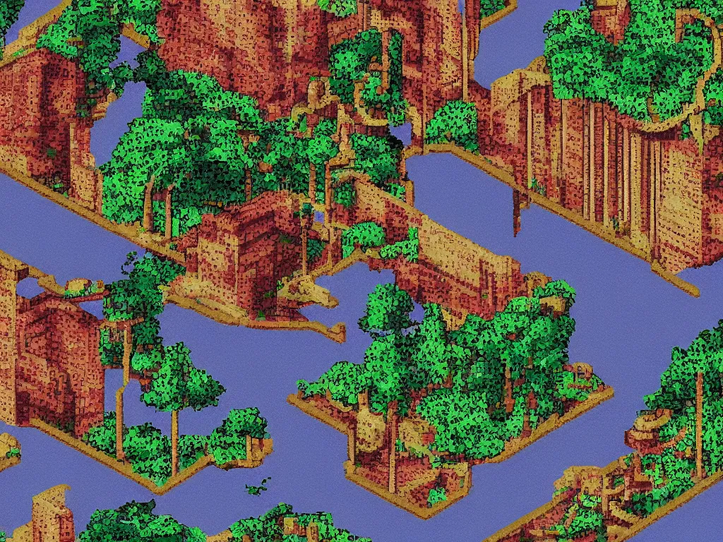 Image similar to Mulholland Drive by David Lynch as a Sega Mega Drive Genesis sidescroller game