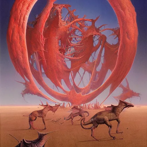 Prompt: art by Wayne Barlowe