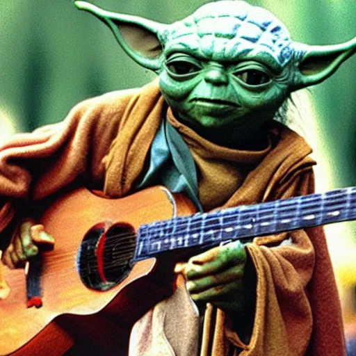 Image similar to Yoda Performing at Woodstock with The Grateful Dead