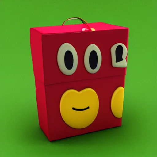 Prompt: gift emoticone 3 d render