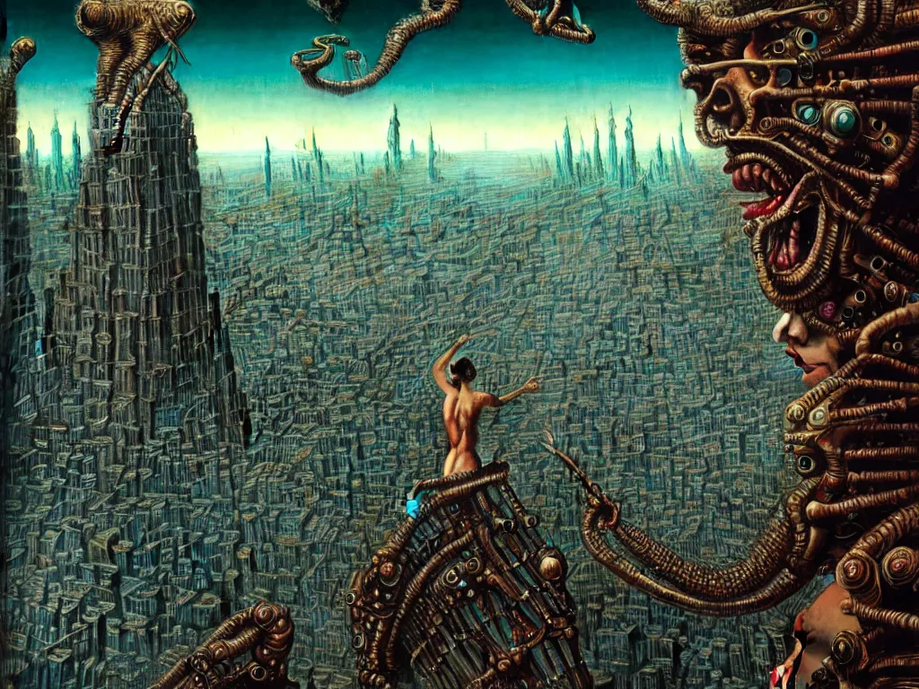 Prompt: highly detailed photo of decadence, point of view : up, trending on deviantart, neo surrealism, sharp focus, 4 k, a lot of little details, octane, masterpiece, art by max ernst, art by jim burns