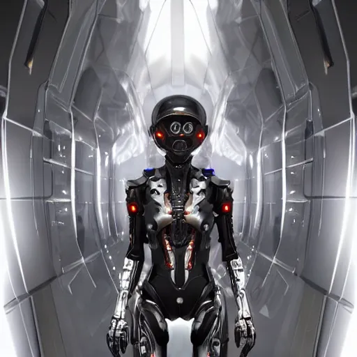 Prompt: edgy futuristic cyborg, chrome motorcycle parts, full body, cinematic lighting, highly detailed, intricate, trending art station, concept art, Unreal Engine 5, Photorealism, 8k resolution, cinema 4d, 3D, octane render, beautiful, art by artgerm and greg rutkowski and alphonse mucha and loish and WLOP