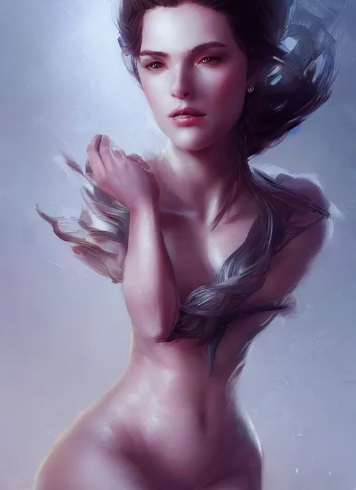 Prompt: portrait of beautiful woman, elegant, highly detailed, digital photography, artstation, glamor pose, concept art, smooth, sharp focus, art by artgerm and greg rutkowski