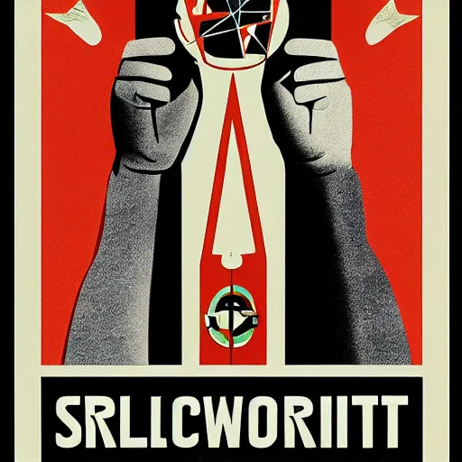 Image similar to esoteric orwellian art, nineteen eighty - four art deco, face, propaganda poster, totalitarian art