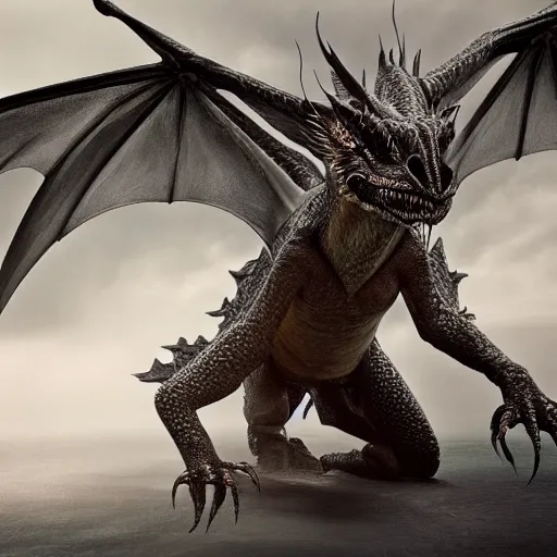 Prompt: An award winning 8k photo of a dragon. hyper detailed, hyper realistic, digital art