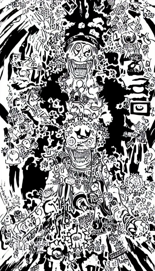 Image similar to portrait of a digital shaman, by eiichiro oda