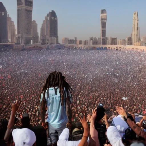 Image similar to lil wayne in mecca