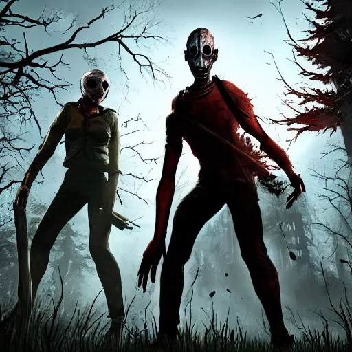 Image similar to dead by daylight game scary