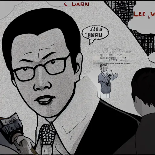 Prompt: lee kuan yew, by satoshi kon