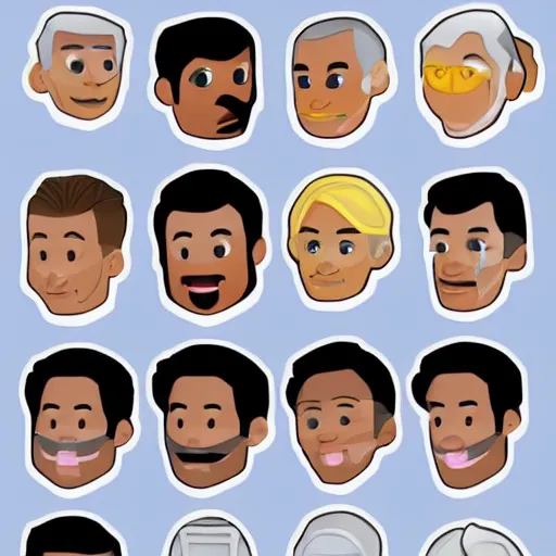 Image similar to new ios 1 6 emojis concept art