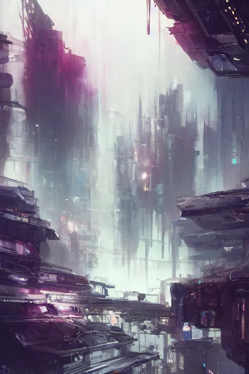 Prompt: the observer overlooking a desolate metropolis, mystic, unsettling, containment pod, creepy, trending on artstation, professional illustration by wadim kashin