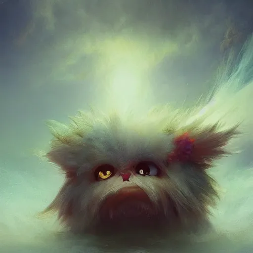 Prompt: kuriboh by elena vizerskaya and ivan aivazovsky, perfectly detailed, artstation, sharp focus, highly detailed, studio photography, impresion de giclee arte abstracto, award winning