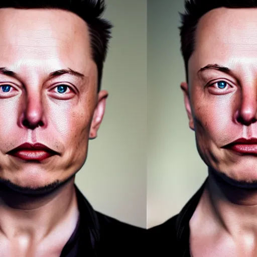 Prompt: elon musk hyperrealistic mixed media image of leopoldo butters stotch, stunning 3 d render inspired art by greg rutkowski and xiang duan and thomas eakes, perfect facial symmetry, flesh texture, realistic, highly detailed attributes and atmosphere, dim volumetric cinematic lighting, 8 k octane detailed render, post - processing, masterpiece,