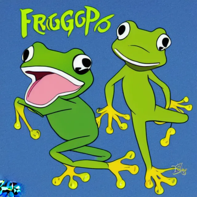 Prompt: original frog character in the style of a disney movie