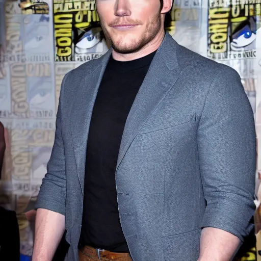 Image similar to Chris Pratt as Mario