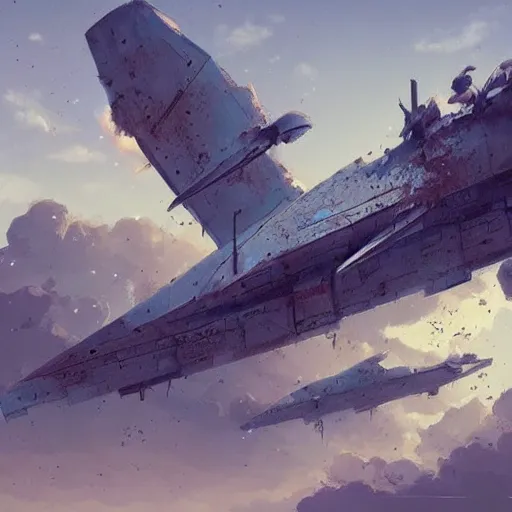 Prompt: a abandoned and destroyed aeroplane in the style of sylvain sarrailh, beautiful digital art, cinematic art, concept art, matte painting, oil painting