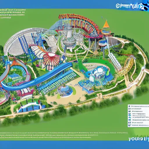 Prompt: theme park master plan, schematic