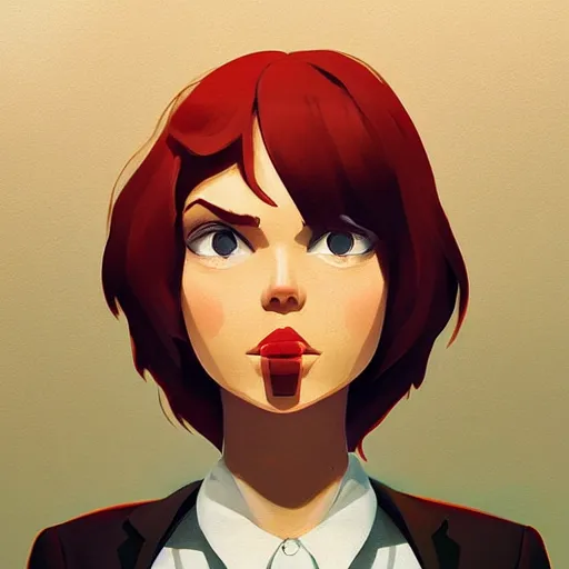 Image similar to face icon stylized minimalist pulp fiction, loftis, cory behance hd by jesper ejsing, by rhads, makoto shinkai and lois van baarle, ilya kuvshinov, rossdraws global illumination