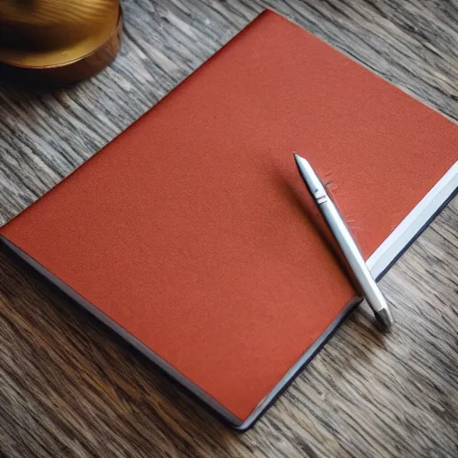 Image similar to a note book with construction materials around it