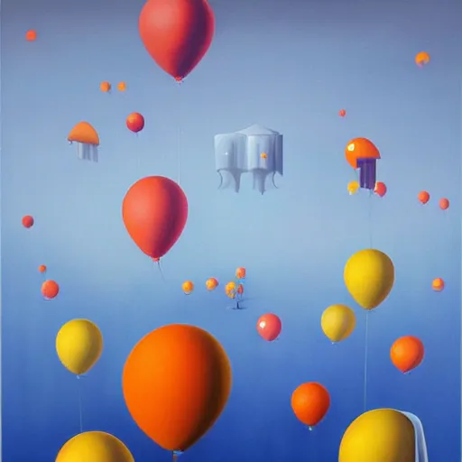 Prompt: a place of joy, an ultrafine detailed painting by rafal olbinski, behance contest winner, pop surrealism, detailed painting, very detailed, minimalist, skeuomorphic, airbrush art