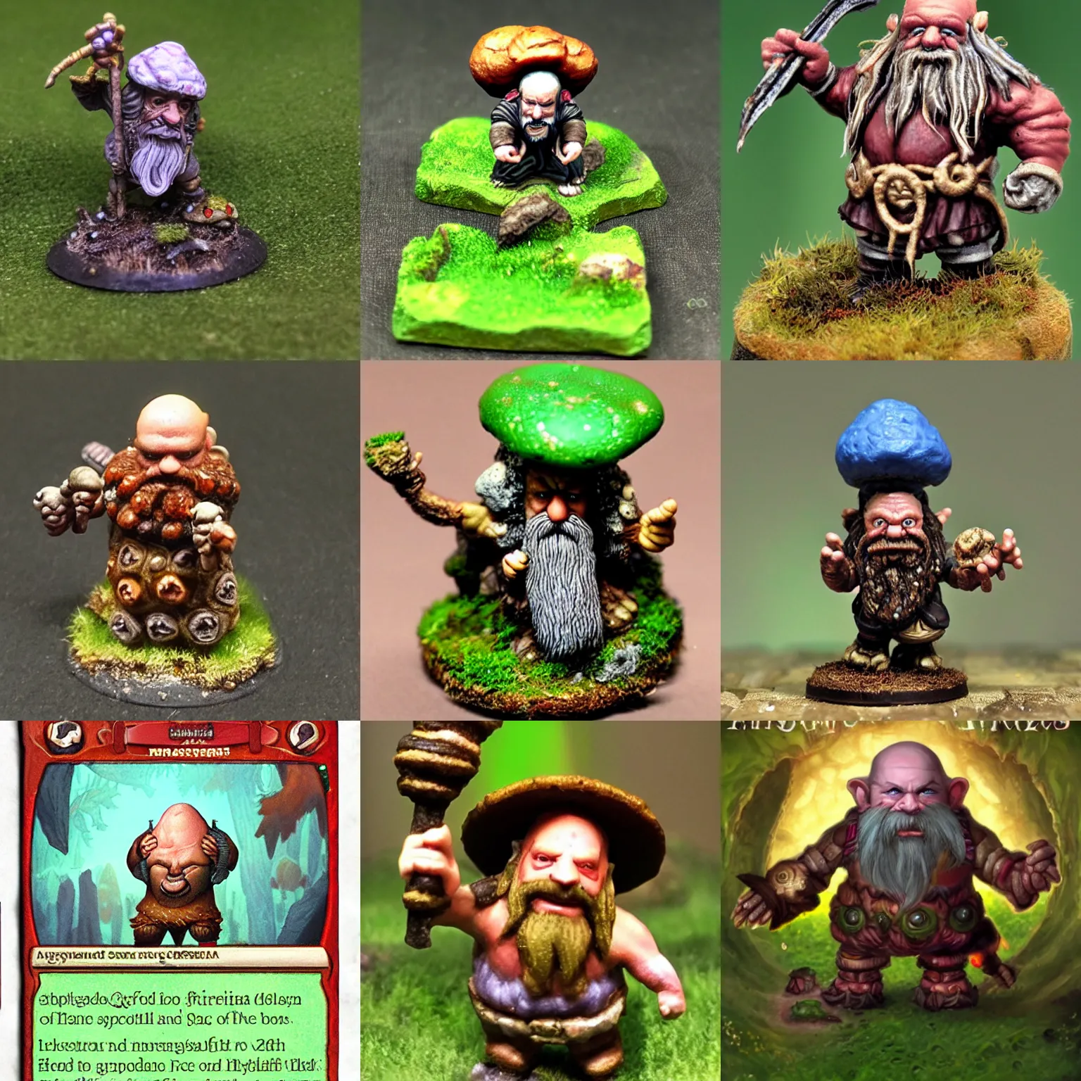 Prompt: fungal dwarf