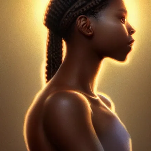 Image similar to a photorealistic hyperrealistic, bright brown eyes, light skinned african young girl, ponytail hair, flawless face, beautiful lips, cute face, gorgeous white veil, by wlop, artgerm, greg rutwoski, alphonse mucha, beautiful dynamic dramatic low - light moody lighting, cinematic atmosphere, artstation, concept design art, octane render, 8 k